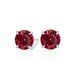 Round Ruby Studs - Armans Fine Jewellery