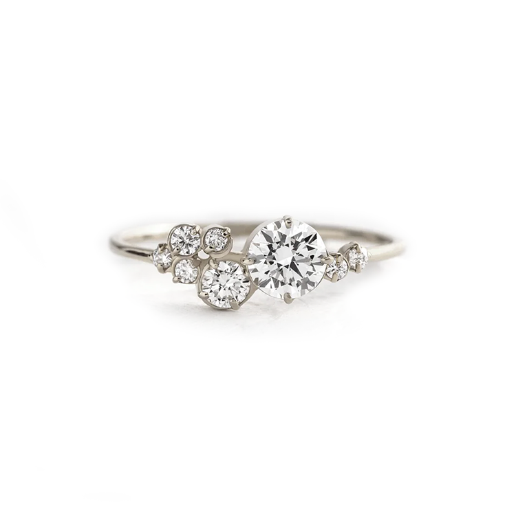 Round Diamond Cluster Ring Diamond Rings Armans Fine Jewellery