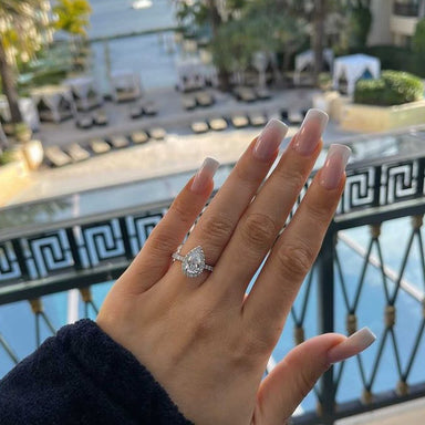 Royal Tear Engagement Ring - Armans Fine Jewellery