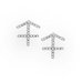 Sagittarius Diamond Zodiac Studs - Armans Fine Jewellery