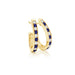 Sapphire Diamond Hoops - Armans Fine Jewellery