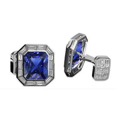 Sapphire Cufflinks - Armans Fine Jewellery