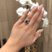 Side Stone Sapphire Engagement Ring - Armans Fine Jewellery