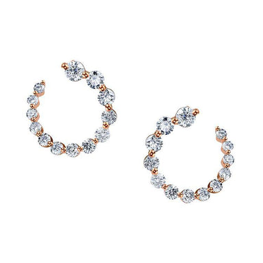 Small Frankie Diamond Hoops - Armans Fine Jewellery