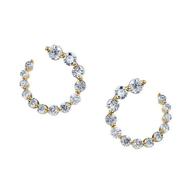 Small Frankie Diamond Hoops - Armans Fine Jewellery