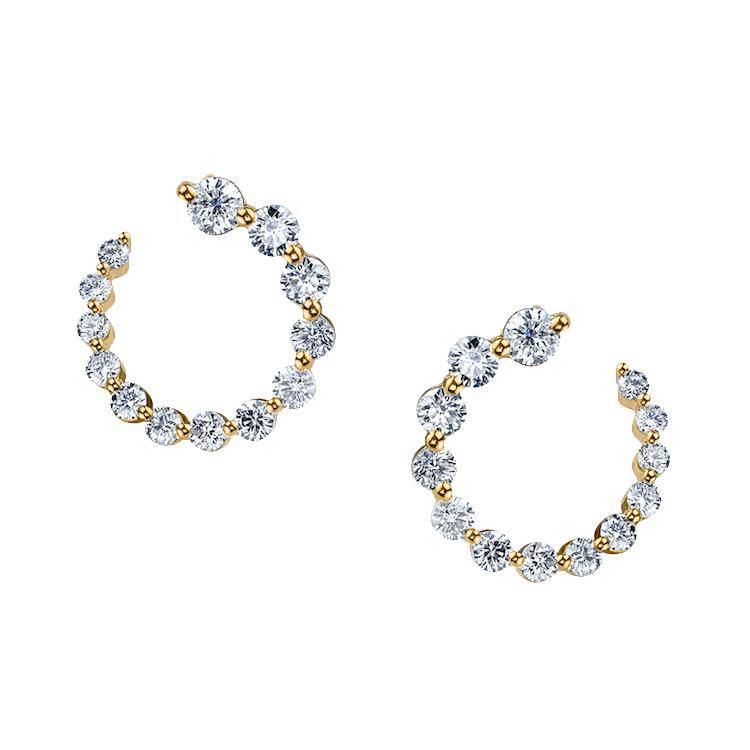 Small Frankie Diamond Hoops - Armans Fine Jewellery