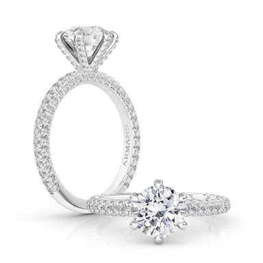Snowfall Round Engagement Ring - Armans Fine Jewellery