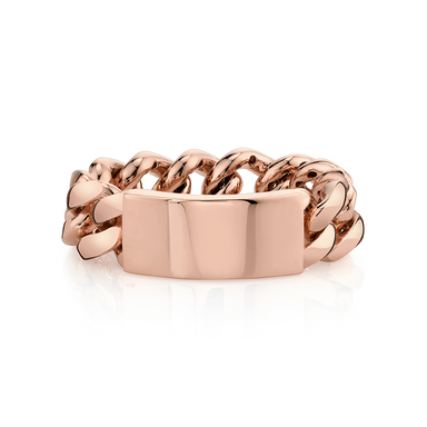 Solid Gold Custom Chain Link Ring - Armans Fine Jewellery
