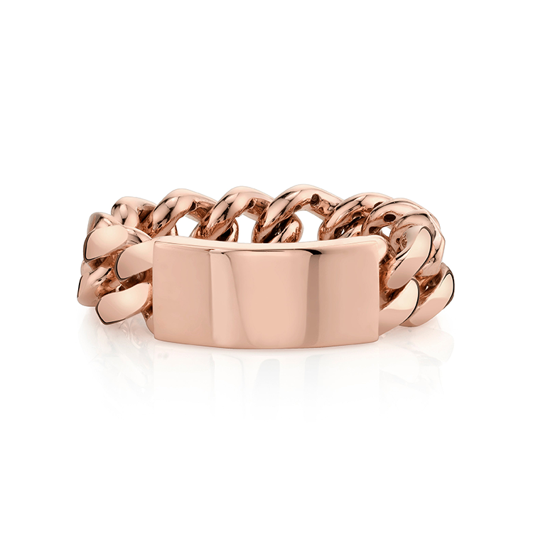Solid Gold Custom Chain Link Ring - Armans Fine Jewellery