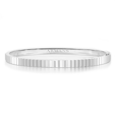 Solid Gold Fluted Bangle - Armans Fine Jewellery