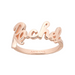 Solid Gold Name Ring - Armans Fine Jewellery