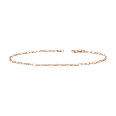 Solid Gold Petite Link Anklet - Armans Fine Jewellery
