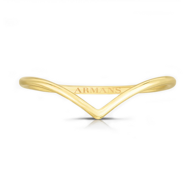 Solid Gold V Ring - Armans Fine Jewellery