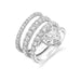 Stacked Spiral Heart Diamond Ring - APPROVAL - Armans Fine Jewellery