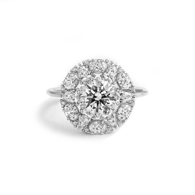 Starburst Diamond Halo Engagement Ring - Armans Fine Jewellery
