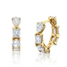 Starlette Mixed Diamond Hoops - Armans Fine Jewellery
