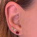Round Ruby Studs - Armans Fine Jewellery