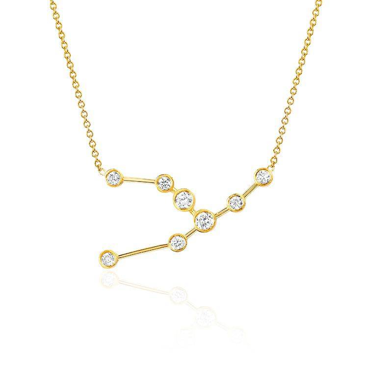 Taurus Diamond Constellation Necklace Armans Fine Jewllery