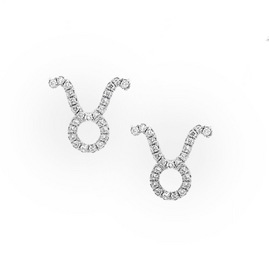 Taurus Diamond Zodiac Studs - Armans Fine Jewellery