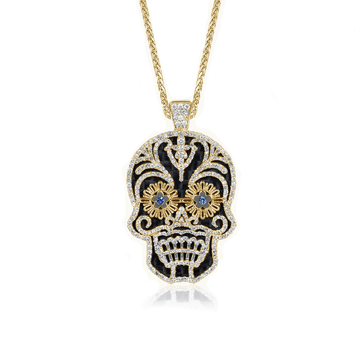 The Calavera Sugar Skull Necklace Armans Fine Jewellery