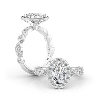 The Queen Oval Engagement Ring - Armans Fine Jewellery
