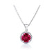 Tourmaline White Diamond Halo - Armans Fine Jewellery