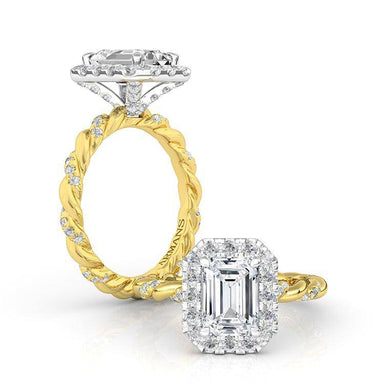 Twist of Fate Emerald Engagement Ring - Armans Fine Jewellery