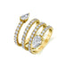 Two Stone Spiral Diamond Ring - Armans Fine Jewellery
