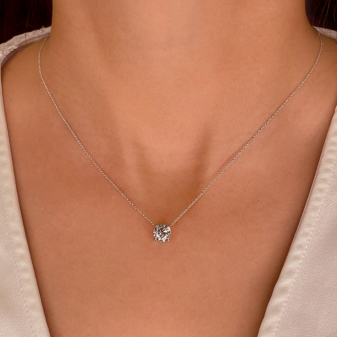 Solitaire Diamond Pendant - Armans Fine Jewellery