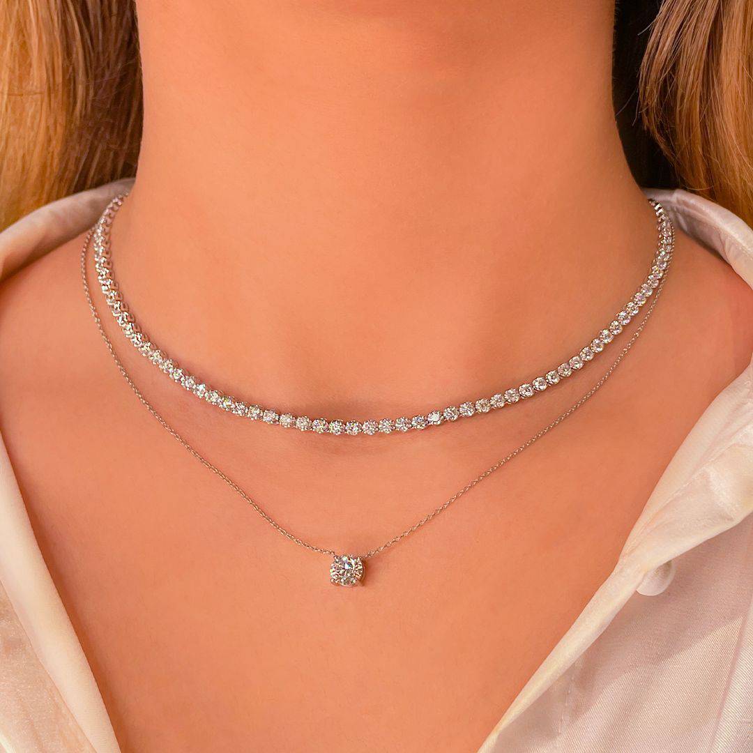 Solitaire Diamond Pendant - Armans Fine Jewellery