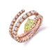 Yellow Diamond Spiral Ring - Armans Fine Jewellery