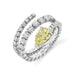 Yellow Diamond Spiral Ring - Armans Fine Jewellery