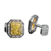 Yellow Diamond Emerald Cufflinks - Armans Fine Jewellery