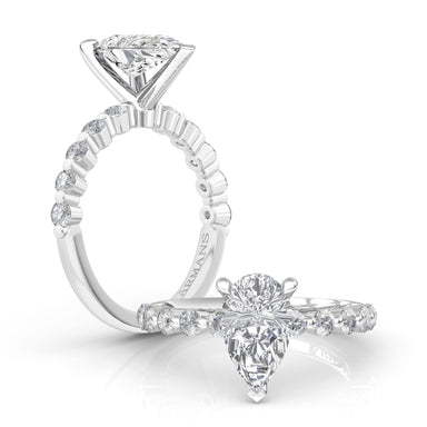 Rain Drop Engagement Ring - Armans Fine Jewellery