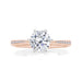 Round Allure Engagement Ring with Diamond Band - Armans Fine Jewellery