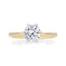 Round Allure Engagement Ring with Diamond Band - Armans Fine Jewellery