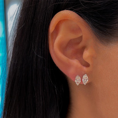 Marquise Diamond Studs - Armans Fine Jewellery