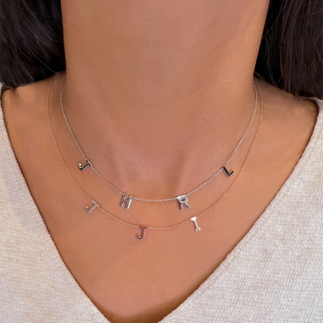 Petite Multi Initial Necklace - Armans Fine Jewellery